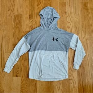Under Armour Gray and White Hoodie